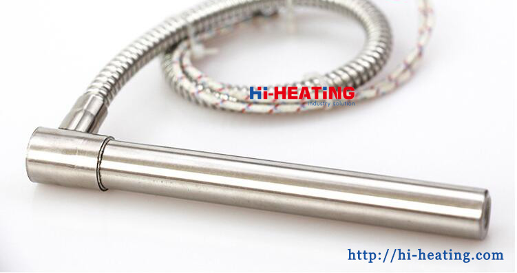 3mm-30mm High Density Side-Wire Right Angle Cartridge Heaters With Soft-Pipe Protection 