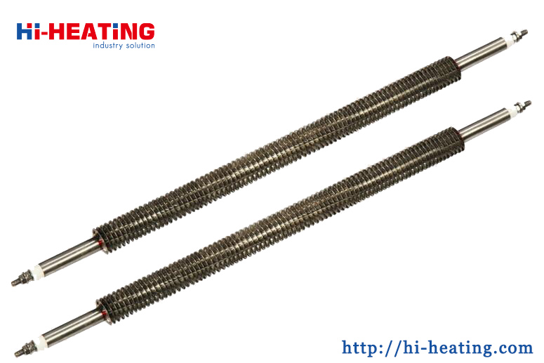 W U Shape Straight Finned Tubular Air Heater Industrial Heating Element