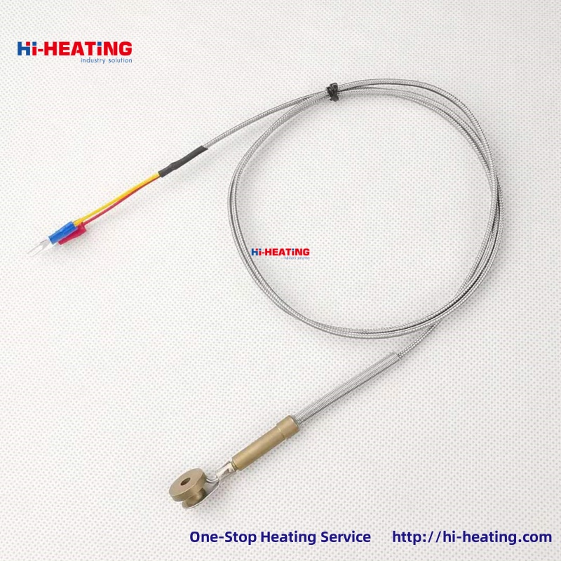 J-type hot runner thermocouple temperature sensing wire button type