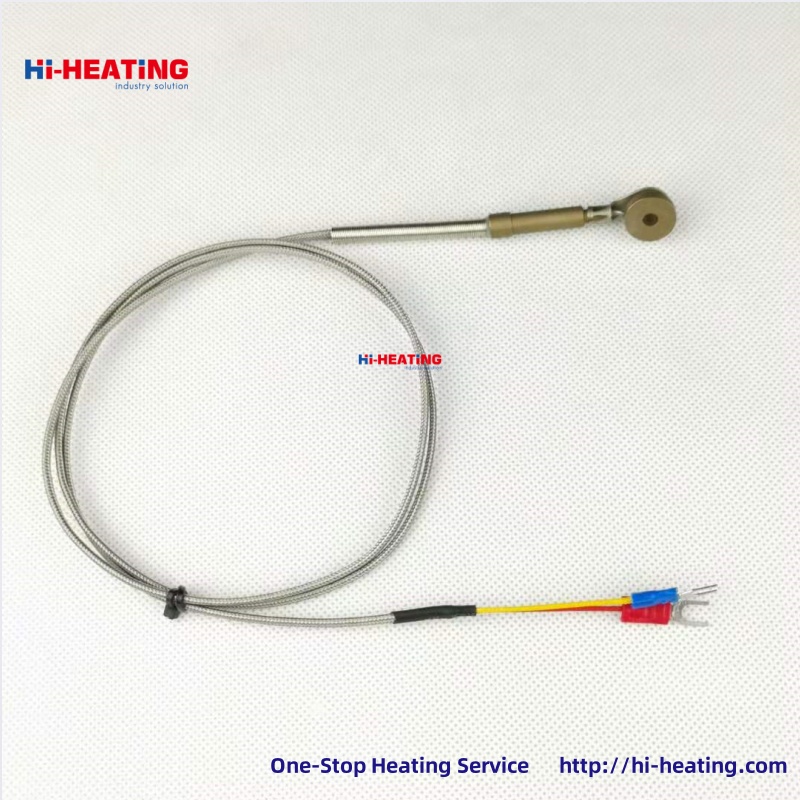 J-type hot runner thermocouple temperature sensing wire button type