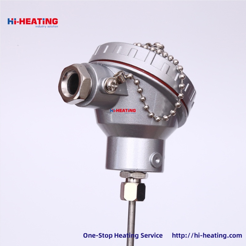 K type J type PT100 armored thermocouple WRNK-191131291R thermal resistance temperature resistant pin type bendable