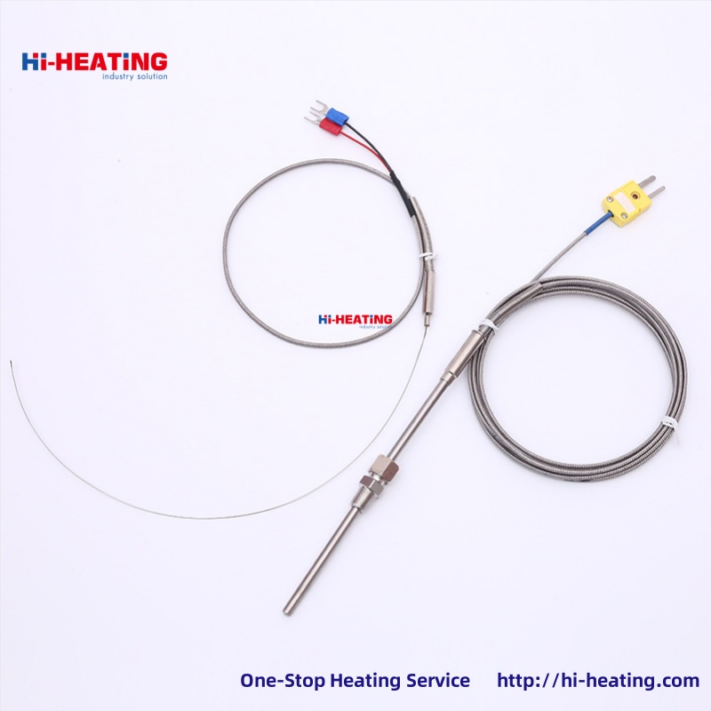 K-type armored thermocouple WRNK-191 probe temperature sensor PT100EJ thermal resistance probe can be bent