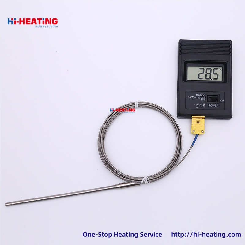 K-type armored thermocouple WRNK-191 probe temperature sensor PT100EJ thermal resistance probe can be bent