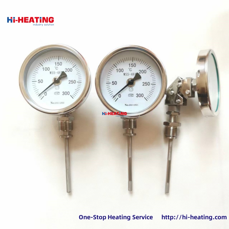 WSS-481581 Bimetallic Thermometer PT100 Thermal Resistance Universal Bimetallic Thermometer with Remote Transmission