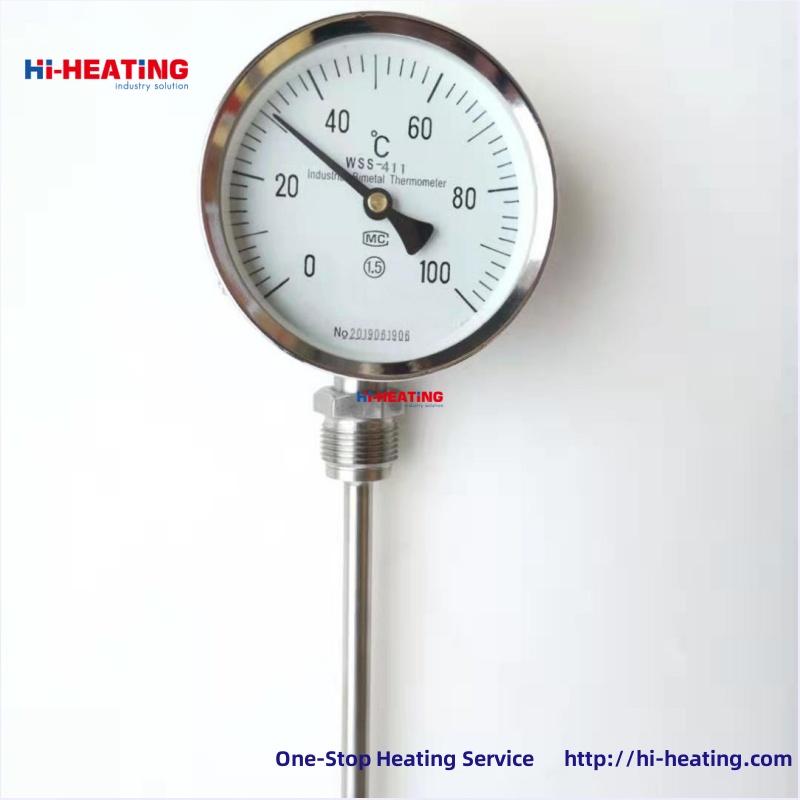 WSS-481581 Bimetallic Thermometer PT100 Thermal Resistance Universal Bimetallic Thermometer with Remote Transmission